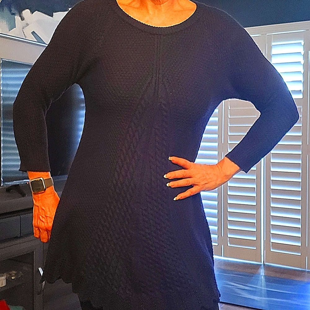 Gorgeous Detailed Navy Sweater